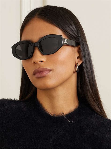 celine sunglasses cat eye acetate|celine 54mm cat eye sunglasses.